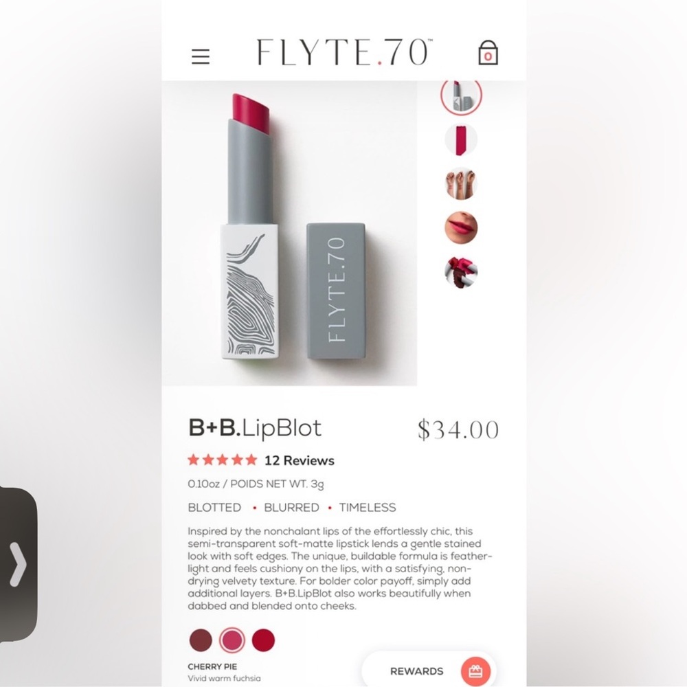 Flyte.70 LipBlot in Cherry Red